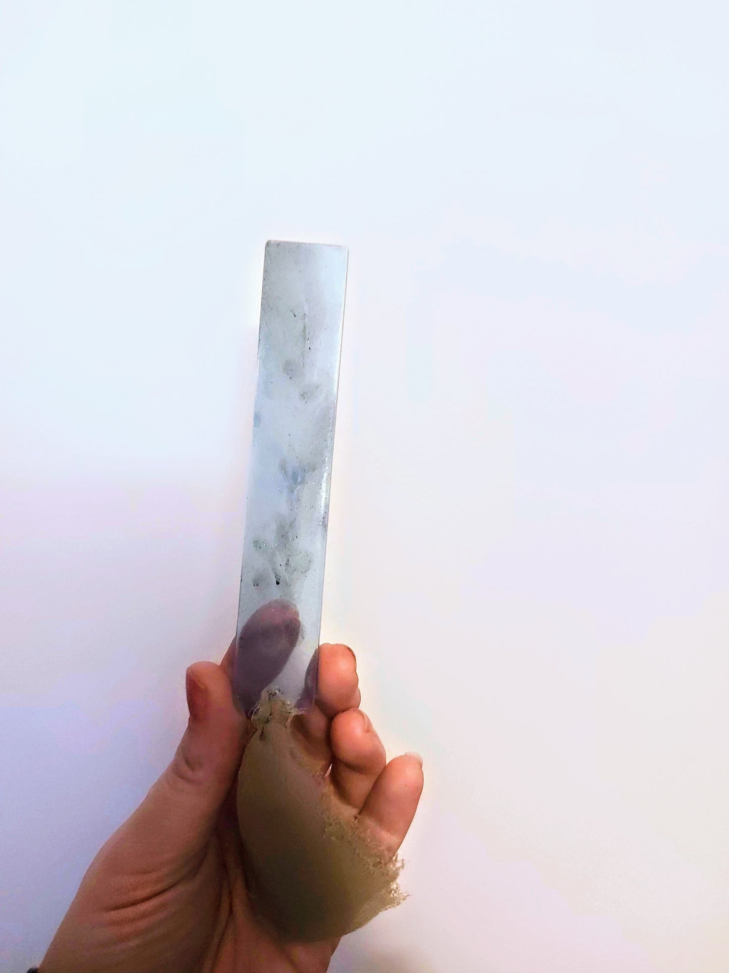 Blue Grey Handmade Bookmark