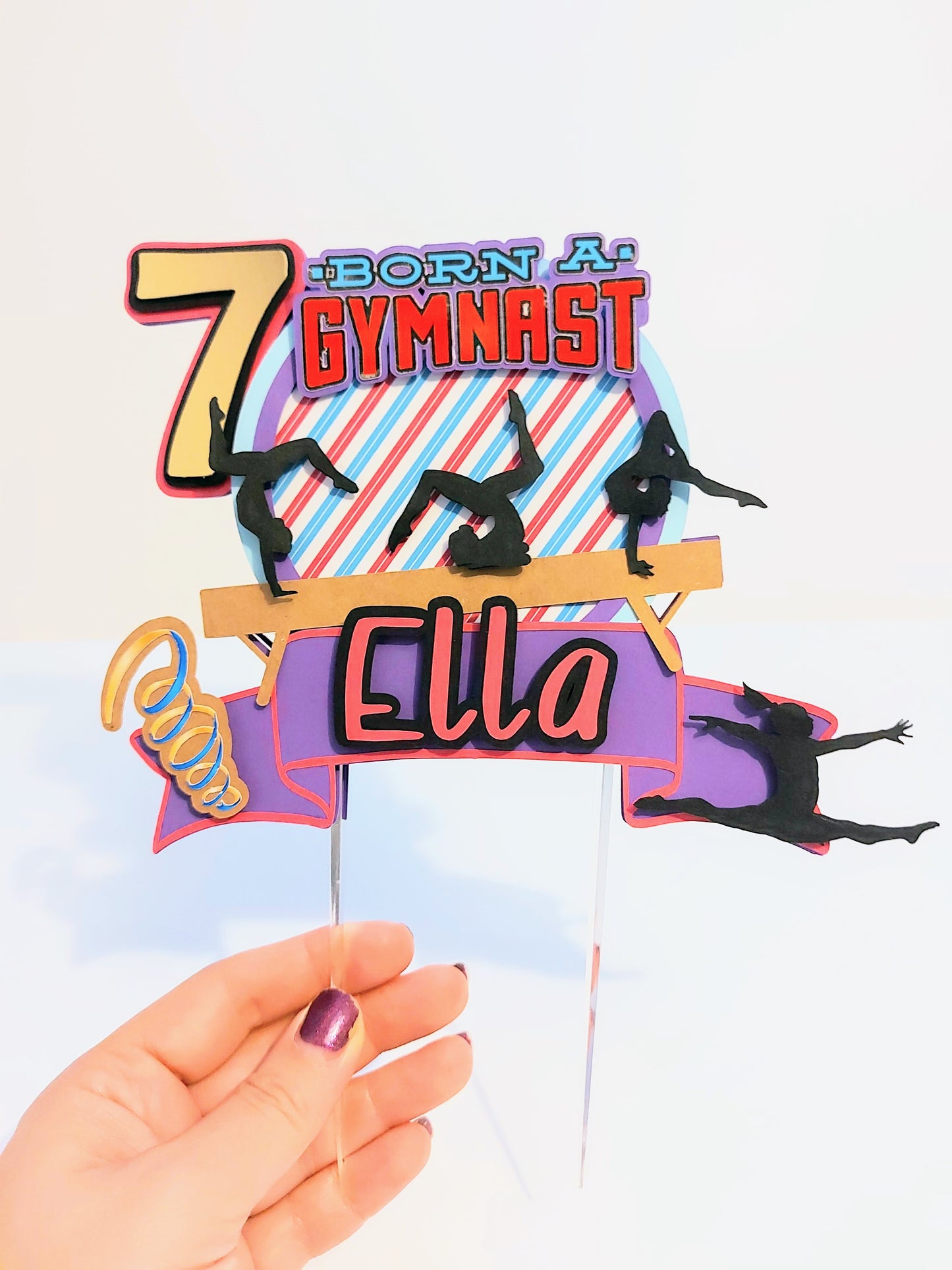 Gymnastics Cake Topper