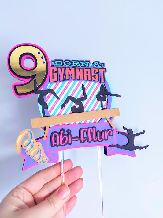 Gymnastics Cake Topper
