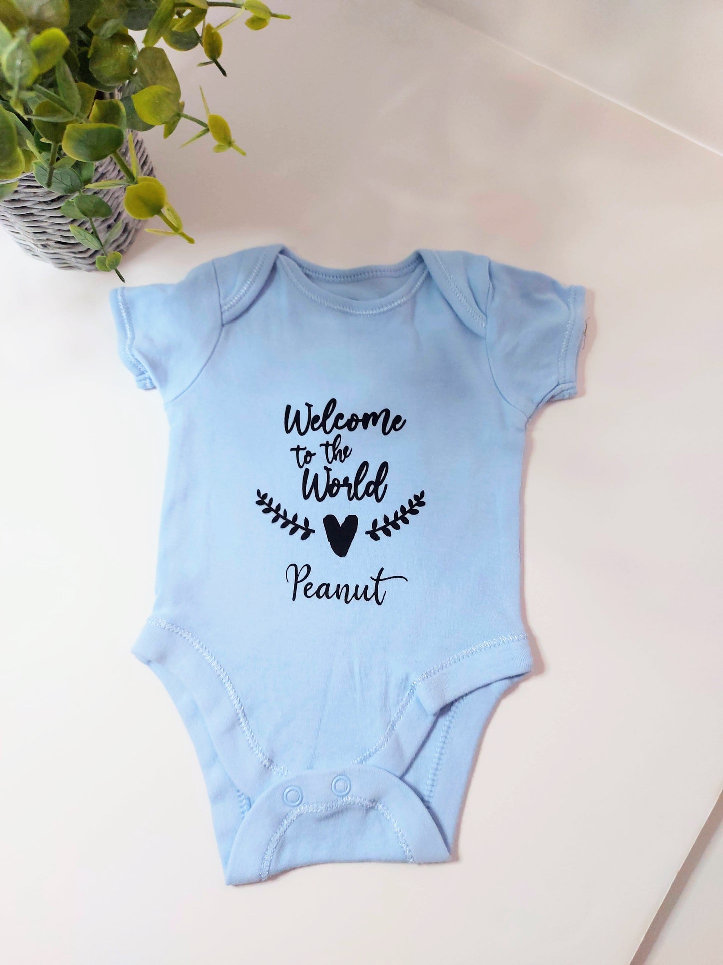 Welcome to The World Baby Vest