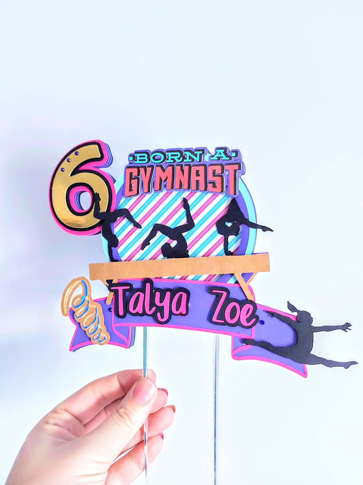 Gymnastics Cake Topper