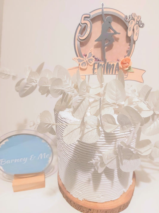 Ballet 3D Shaker Cake Topper