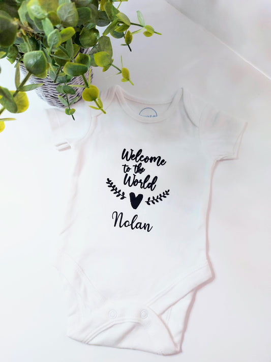 Welcome to The World Baby Vest