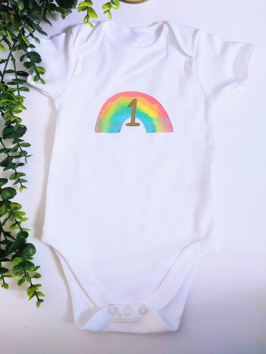 Rainbow Age 1 Baby Vest