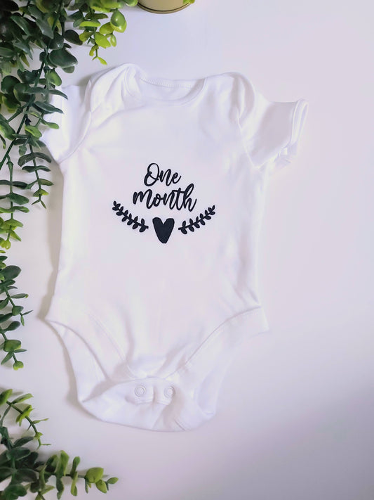 Monthly Milestone Baby Vest