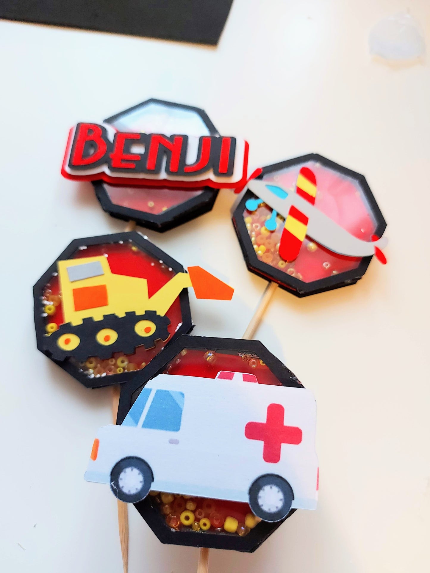 Vehicle Cupcake Toppers