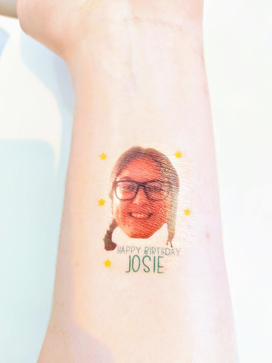 Custom Photo Temporary Tattoos