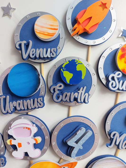 Space Cupcake Toppers