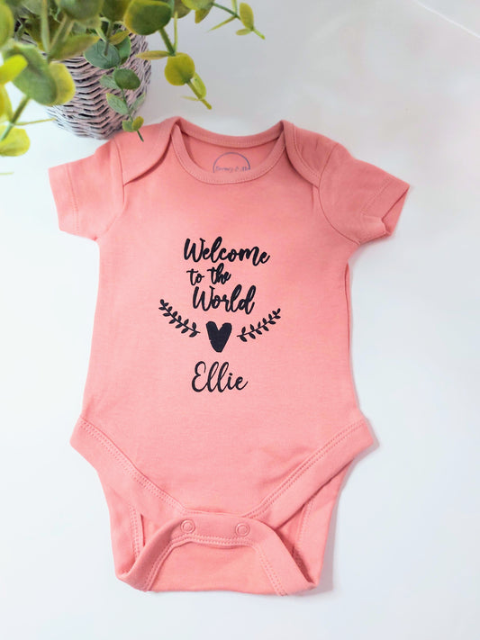 Welcome to The World Baby Vest