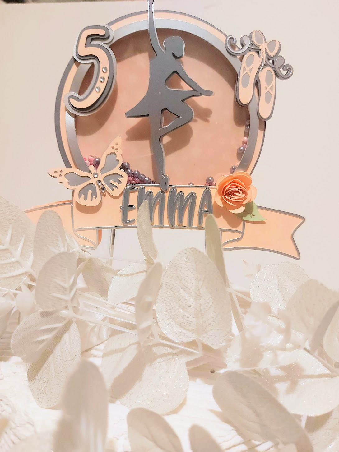 Ballet 3D Shaker Cake Topper